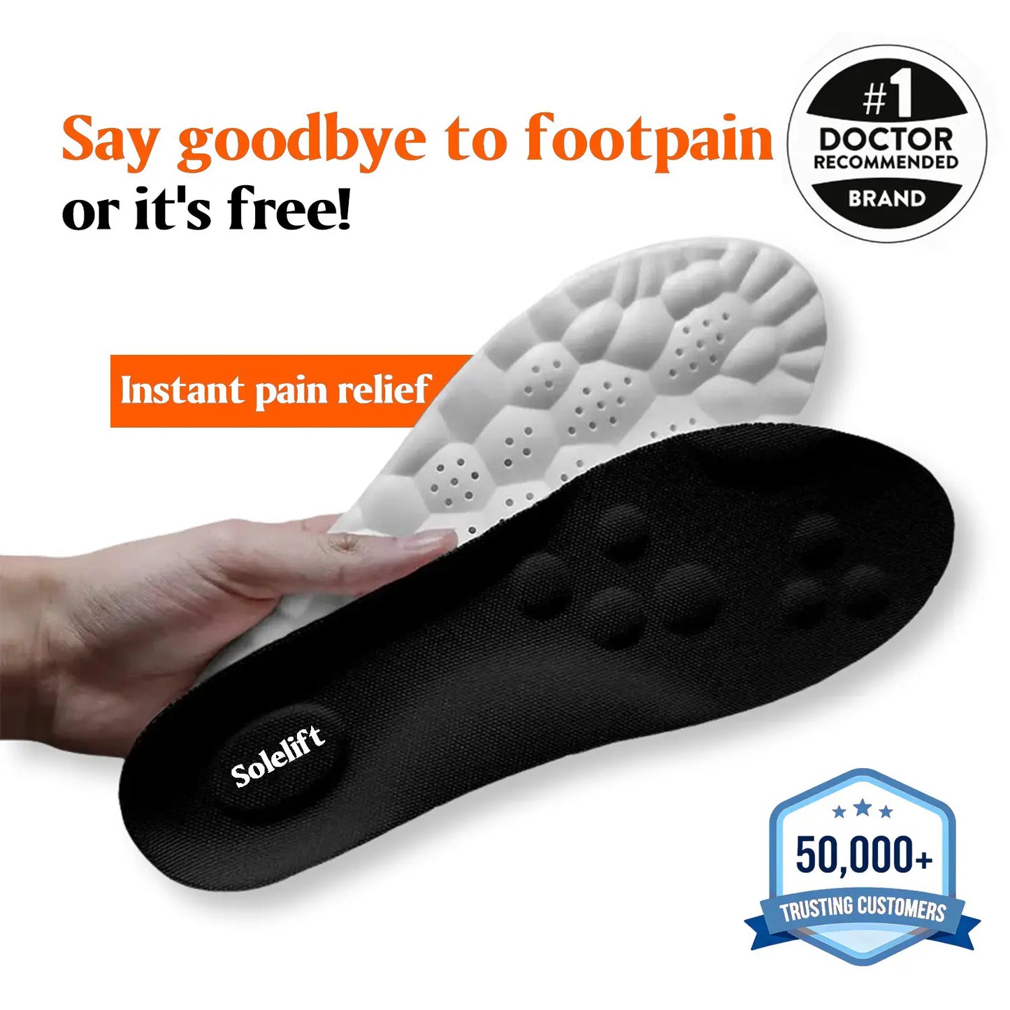 Solelift Massage Insoles - Instant Pain Relief