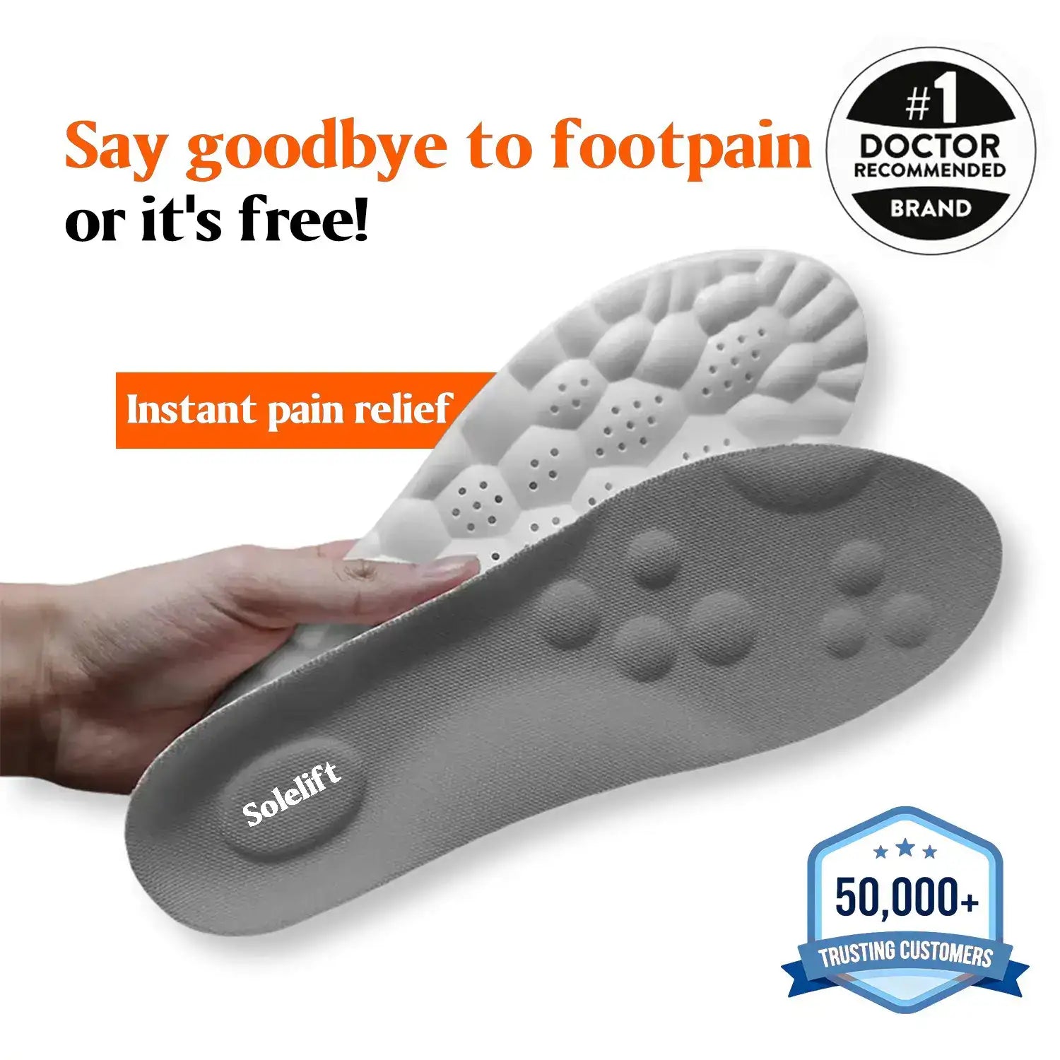 Solelift Massage Insoles - Instant Pain Relief
