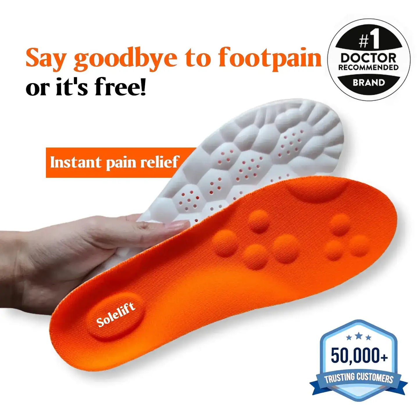 Solelift Massage Insoles - Instant Pain Relief